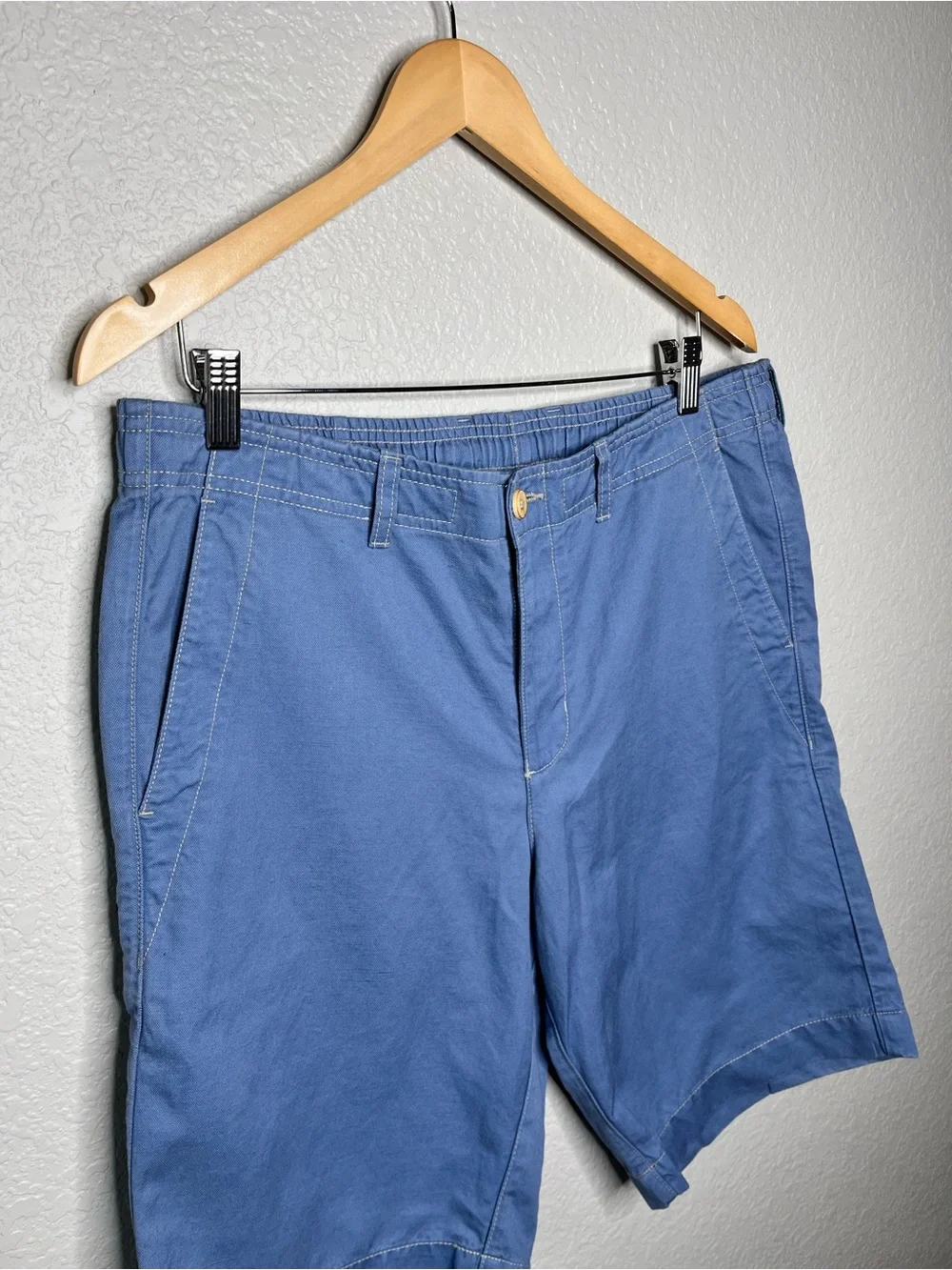 Tommy Bahama Blue Linen Cotton Blend Shorts Men’s Large Tropical Lined Casual